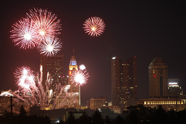 (BOOM2010_WF_7/2/2010) Red White and Boom fireworks in downtown Columbus, Ohio on Friday, July 2, 2010.(Dispatch photo by Will Figg)